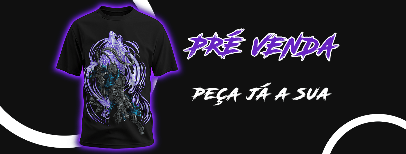 Banner Pré-Venda Camiseta Preta