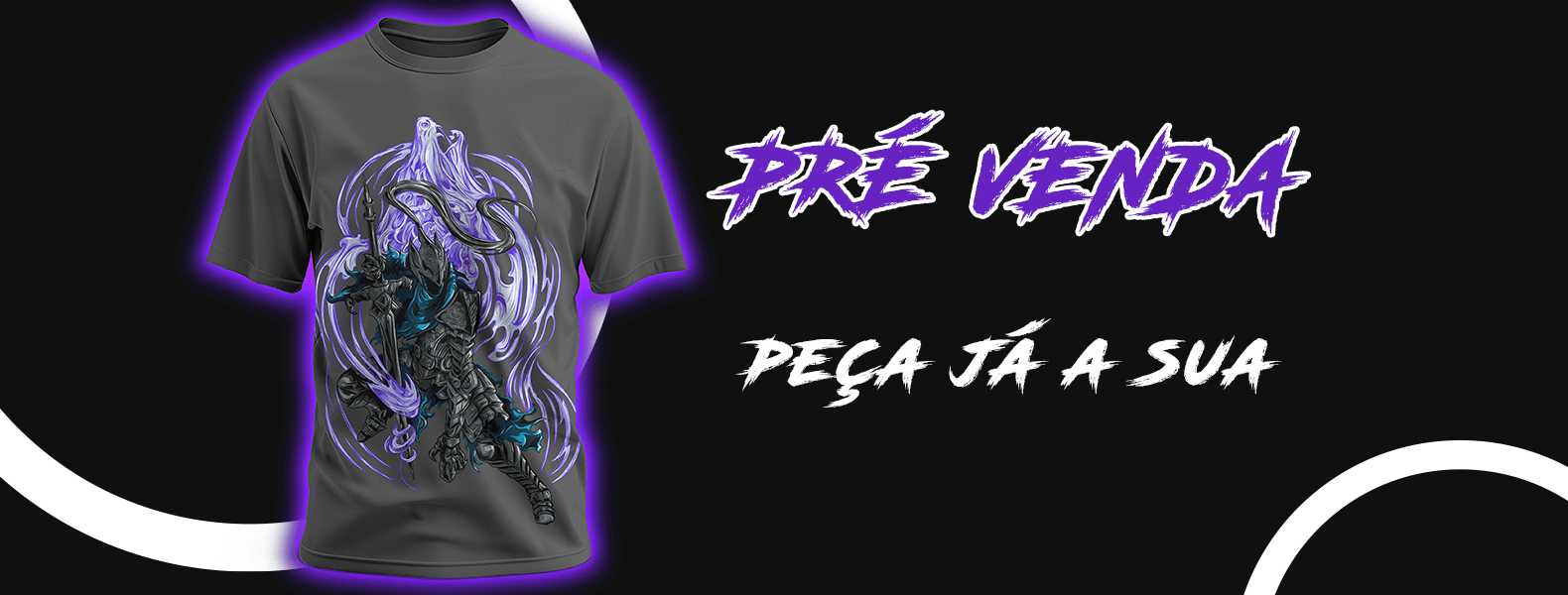 Banner Pré-Venda Camiseta Cinza